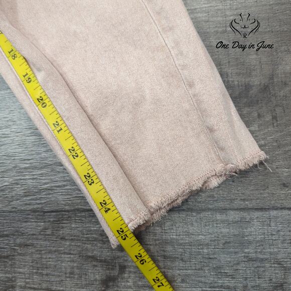 Cleo + Wolf High Rise Straight Distressed Jeans Size 28 (6) - Picture 5 of 6